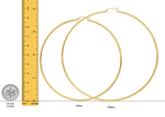 Load image into Gallery viewer, Gold Polished Classic Tube Hinged Wire Hoop Earrings 14K Yelllow White and Rose Gold - Lightweight Thin 2mm
