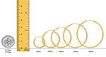 Load image into Gallery viewer, Gold Endless Hoop Earrings - Twisted Satin and Diamond-cut Texture - Lightweight Thin 2mm
