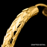 Load image into Gallery viewer, Gold Diamond-cut Endless Tube Hoop Earrings Hoop Earrings - 10K Yellow and 14K Yellow and White Gold - Lightweight Thin 3mm
