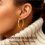 Load image into Gallery viewer, Gold Diamond-cut Endless Tube Hoop Earrings Hoop Earrings - 10K Yellow and 14K Yellow and White Gold - Lightweight Thin 3mm
