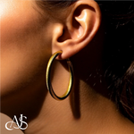 Load image into Gallery viewer, Gold Twist Diamond-cut Texture Omega Clip Backs Hoop Earrings  - 14K Yellow and White Gold Lightweight Thin 3mm
