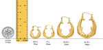 Load image into Gallery viewer, 14K Yellow Gold Kissing Dolphin Hoop Earrings - 4 Sizes
