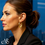 Load image into Gallery viewer, 14K Yellow Gold Rams Head Hoop Earrings
