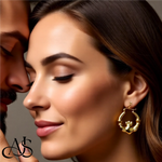 Load image into Gallery viewer, 10K Yellow Gold Claddagh Hoop Earrings
