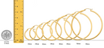 Load image into Gallery viewer, Gold Square Tube Hoop Earrings - 10K or 14K Yellow and White Gold - Lightweight Thin 2mm
