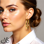 Load image into Gallery viewer, Gold Square Tube Hoop Earrings - 10K or 14K Yellow and White Gold - Lightweight Thin 2mm
