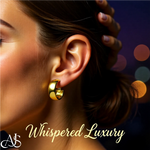 Load image into Gallery viewer, Gold Half Round Omage Backs Hoop Earrings - 10K and 14K Yellow or White Gold - Lightweight Thin 7.75mm
