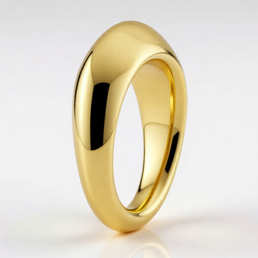 Knife Edge Tapered Bail with ring in 10K/14K/18K Yellow White Rose Gold, Sterling Silver and Platinum - Jewelry Findings
