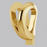 Load image into Gallery viewer, Rabbit Ear Bail with ring in 10K/14K/18K Yellow White Rose Gold , Sterling Silver and Platinum - Jewelry Findings

