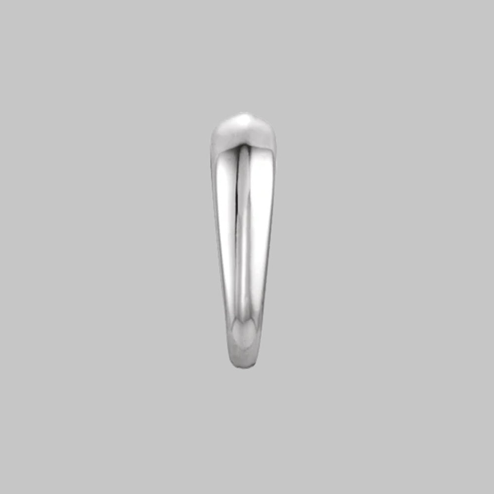 Tapered Snap On Bail with ring in 10K/14K/18K Yellow White Rose Gold, Sterling Silver and Platinum - Jewelry Findings