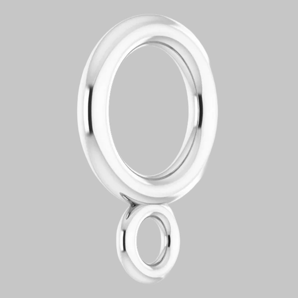 Circle Bail with ring in 10K/14K/18K Yellow White Rose Gold and Sterling Silver - Jewelry Findings