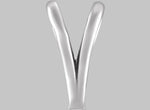 Load image into Gallery viewer, Rabbit Ear Bail Semi-Polished Finish in 10K/14K/18K Yellow White Rose Gold, Sterling Silver and Platinum - Jewelry Findings
