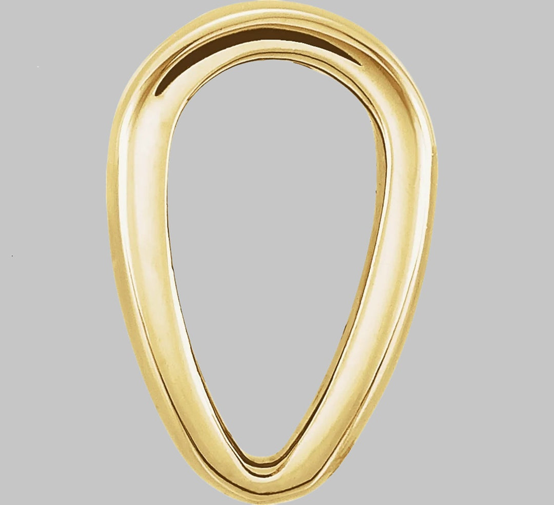 Tapered Bail in 10K/14K/18K Yellow White Rose Gold, Sterling Silver and Platinum - Jewelry Findings