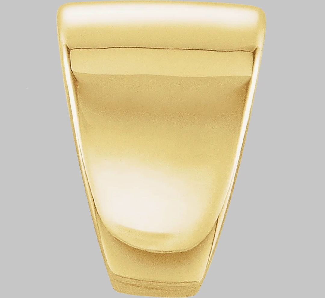 Tapered Bail in 10K/14K/18K Yellow White Rose Gold, Sterling Silver and Platinum - Jewelry Findings