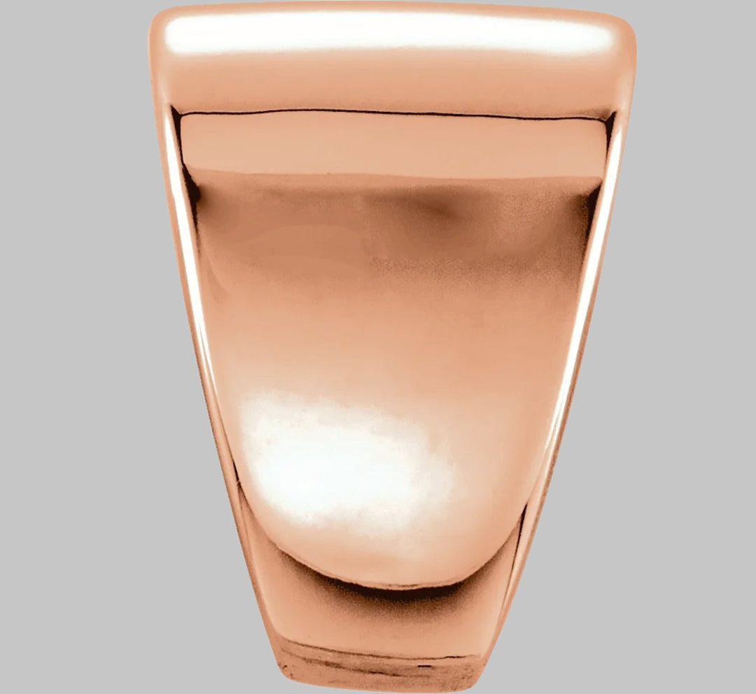 Tapered Bail in 10K/14K/18K Yellow White Rose Gold, Sterling Silver and Platinum - Jewelry Findings