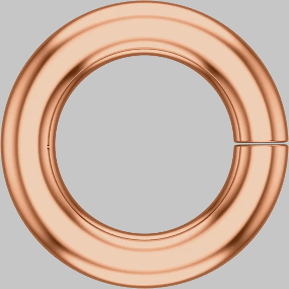 Round Jump O Rings Connectors in Solid 10K/14K/18K Yellow White Rose Gold and Platinum - Jewelry Findings
