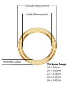 Load image into Gallery viewer, Round Jump O Rings Connectors in Solid 10K/14K/18K Yellow White Rose Gold and Platinum - Jewelry Findings
