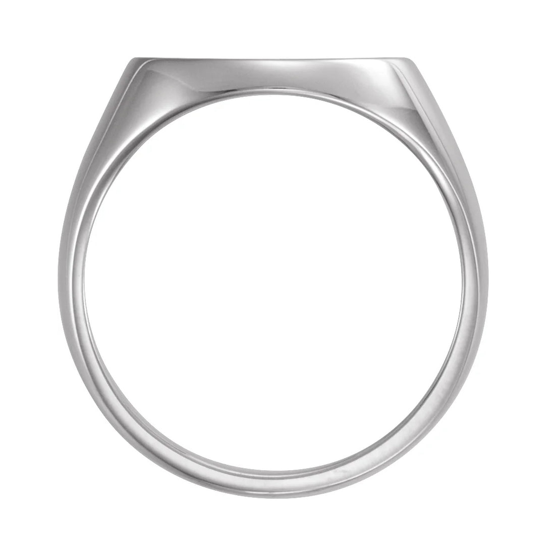 Mens Coin Ring Mounting 10K 14K Yellow White Gold, Platinum and Sterling Silver in 13mm and 13.9mm Coin Size