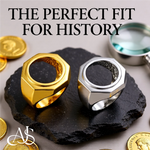 Load image into Gallery viewer, Coin Frame Bezel 17.9 mm Coin Size Ring Mounting in 10K/14K/18K Yellow White Gold, Sterling Silver and Platinum
