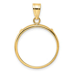 Load image into Gallery viewer, 14K Yellow Gold Coin Bezel Mountings for US and Foreign Coins in 13mm - 39.5mm Coin Size
