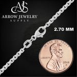 Load image into Gallery viewer, Round Box 950 Platinum Chain Necklace Widths 1.6mm, 2.7mm, and 3.2mm
