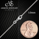 Load image into Gallery viewer, Round Cable Link Solid 950 Platinum Chain Necklace 1mm-2.3mm Widths
