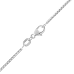 Load image into Gallery viewer, Venetian Box Chain Necklace 1mm Width Solid 950 Platinum
