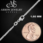 Load image into Gallery viewer, Round Wheat 950 Platinum Chain Necklace 1, 1.2, 1.6, and 1.9mm Widths
