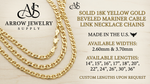Load image into Gallery viewer, 18K Yellow Solid Gold Mariner Curb Link Necklace Chain
