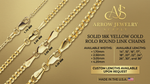 Load image into Gallery viewer, 18K Yellow Solid Gold Rolo Round Links Necklace Chain

