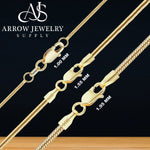 Load image into Gallery viewer, 18K Solid Yellow Gold Round Snake Chain Bracelet
