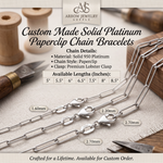 Load image into Gallery viewer, Solid 950 Platinum Paperclip Cable Link Bracelet
