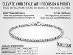 Load image into Gallery viewer, Solid 950 Platinum Round Box Bracelet
