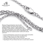 Load image into Gallery viewer, Solid 950 Platinum Elongated Inka Box Chain Bracelet
