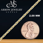 Load image into Gallery viewer, Solid 14K Yellow Gold Anchor Mariner Cable Link Chain Necklace - Custom Length
