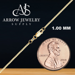 Load image into Gallery viewer, Solid 14K Yellow Gold Venetian Box Chain Necklace Made in any Custom Length
