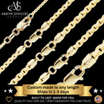 Load image into Gallery viewer, Solid 14K Yellow Gold Round Smooth Box Chain Necklace Made in any Custom Length
