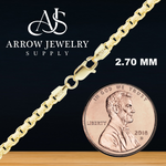 Load image into Gallery viewer, Solid 14K Yellow Gold Round Smooth Box Chain Necklace Made in any Custom Length
