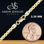 Load image into Gallery viewer, Solid 14K Yellow Gold Round Smooth Box Chain Necklace Made in any Custom Length
