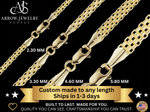 Load image into Gallery viewer, Solid 14K Yellow Gold Double Bizmark Chain Necklace 15" - 36" Lengths
