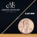 Load image into Gallery viewer, Solid 14K Yellow Gold Classic Rope-Cable Pendant Custom Length Chain Necklace
