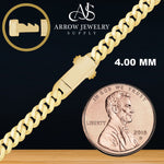 Load image into Gallery viewer, 14K Yellow Gold Handmade Cuban Curb Link Custom Length Chain Necklace
