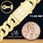 Load image into Gallery viewer, 14K Yellow Gold Handmade Cuban Curb Link Custom Length Chain Necklace

