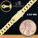 Load image into Gallery viewer, Solid 14K Yellow Gold Handmade Cuban Curb Link Custom Length Chain Necklace
