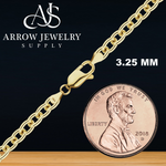 Load image into Gallery viewer, Solid 14K Yellow Gold Medium Round Cable Link Custom Length Chain Necklace
