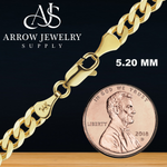Load image into Gallery viewer, Solid 14K Yellow Gold Classic Curb Cuban Link Custom Length Chain Necklace
