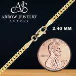Load image into Gallery viewer, Solid 14K Yellow Gold Classic Curb Cuban Link Custom Length Chain Necklace
