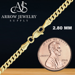 Load image into Gallery viewer, Solid 14K Yellow Gold Classic Curb Cuban Link Custom Length Chain Necklace
