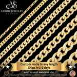 Load image into Gallery viewer, Solid 14K Yellow Gold Classic Curb Cuban Link Custom Length Chain Necklace
