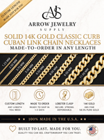 Load image into Gallery viewer, Solid 14K Yellow Gold Classic Curb Cuban Link Custom Length Chain Necklace
